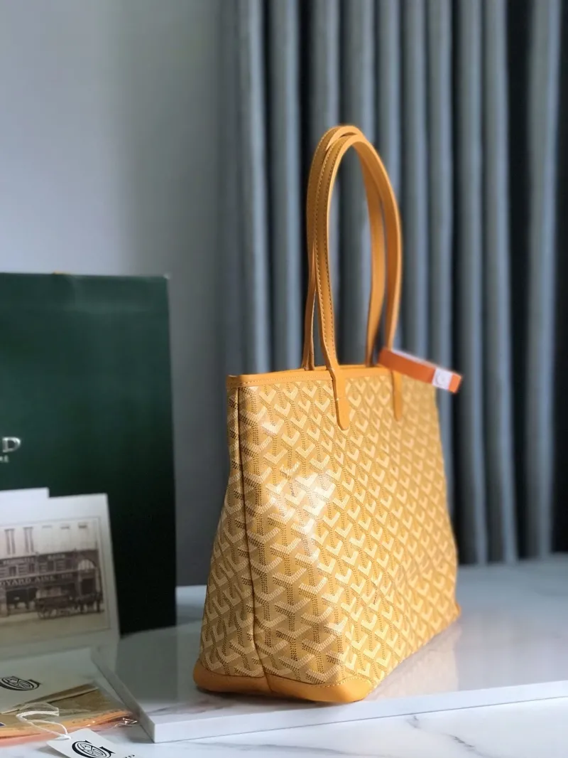 Alternative view of Goyard Yellow Shopping Tote Bag 263