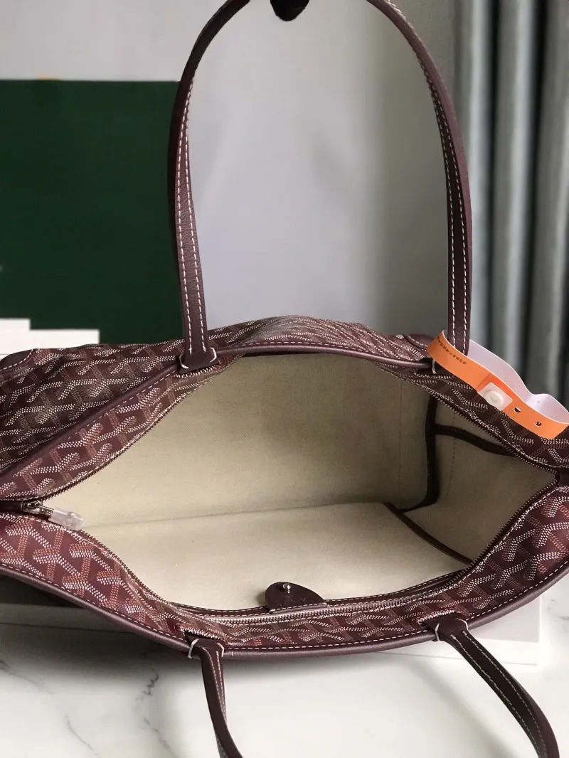 Goyard Brown Tote Bag 264 - Image 7