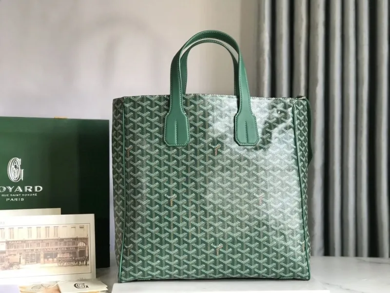 Goyard Green Shopping Tote Bag 268 - Image 4