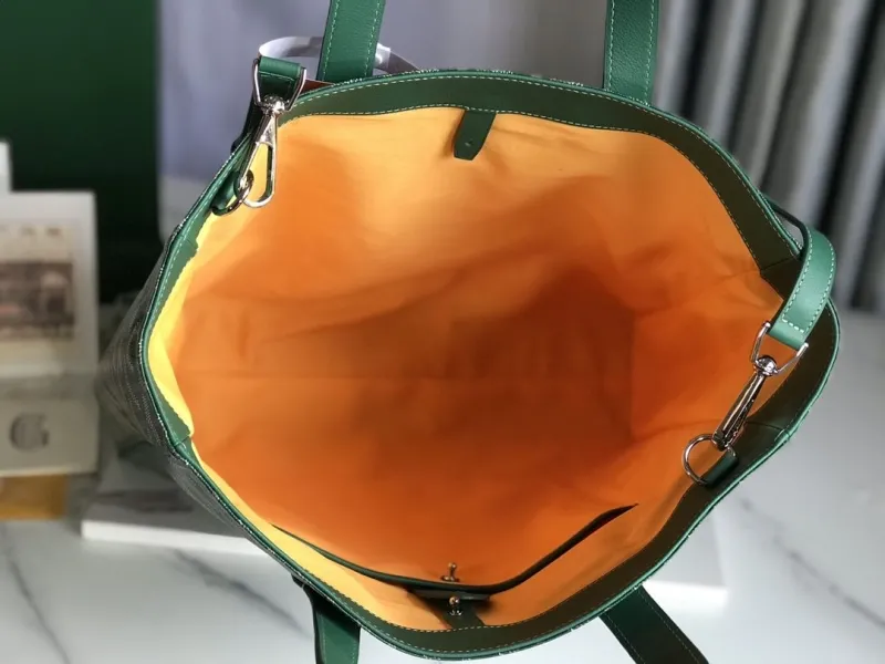 Goyard Green Shopping Tote Bag 268 - Image 6