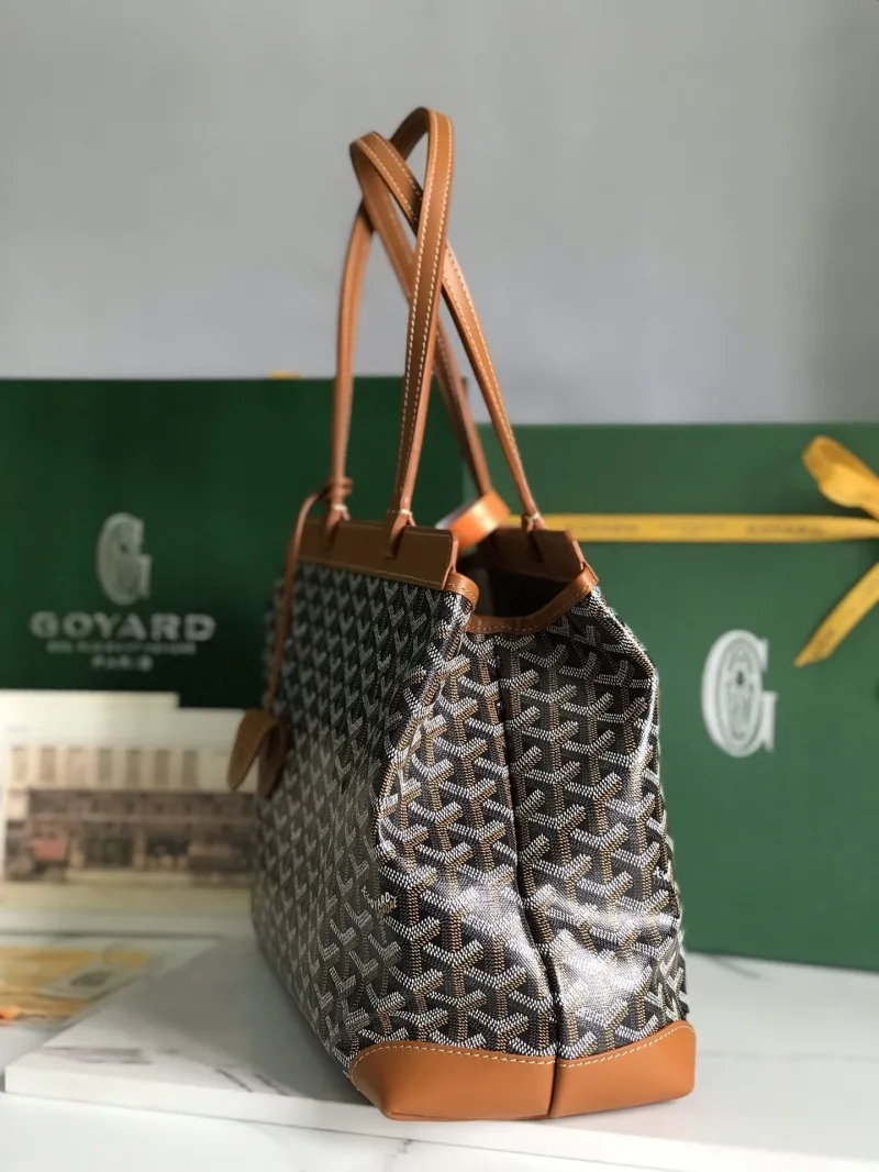 Alternative view of Goyard 271 Brown Black Tote Bag