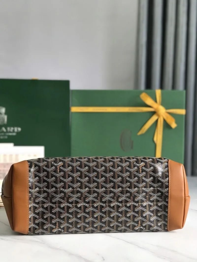 Goyard 271 Brown Black Tote Bag - Image 4