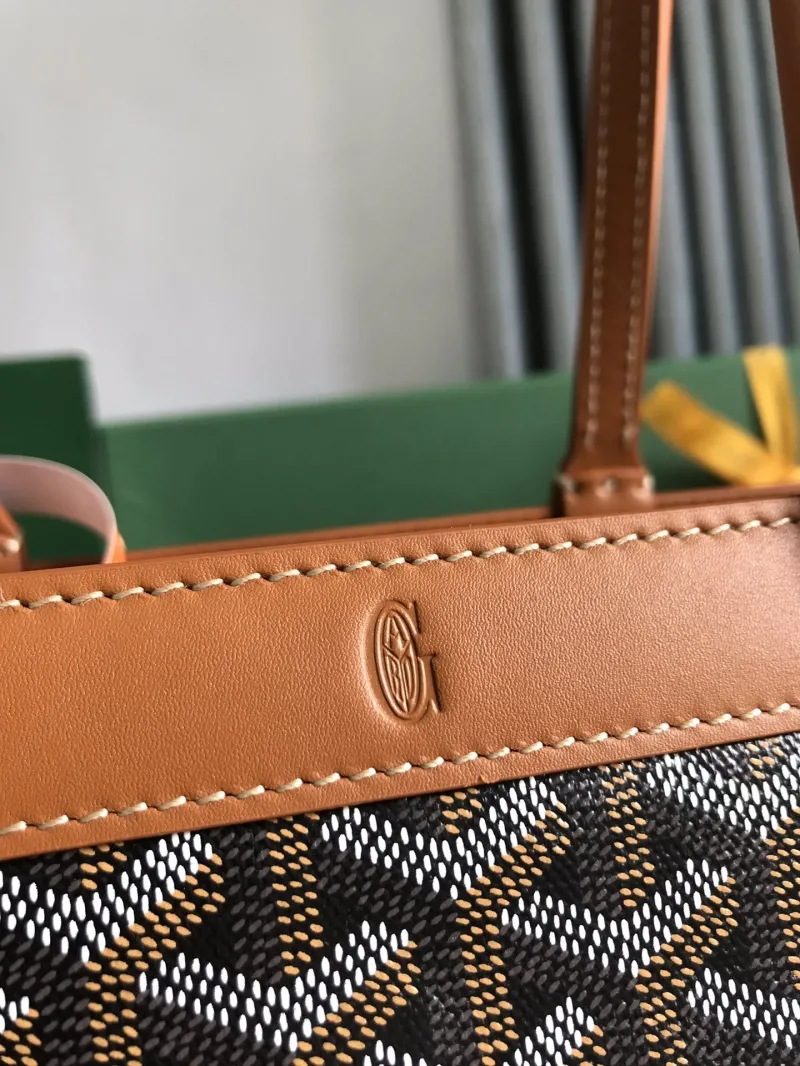 Goyard 271 Brown Black Tote Bag - Image 6
