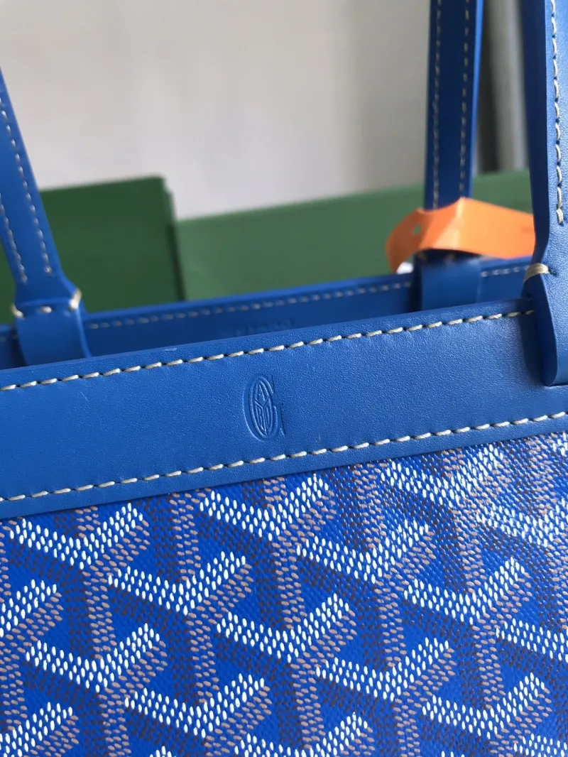 Goyard Blue Luxury Tote Bag 275 Shopping Bag - Image 6