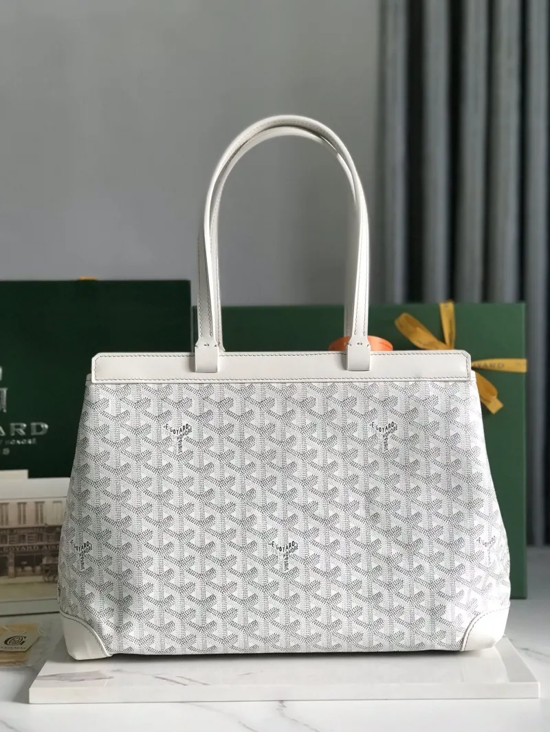 Goyard White Tote Bag 279 - Image 3