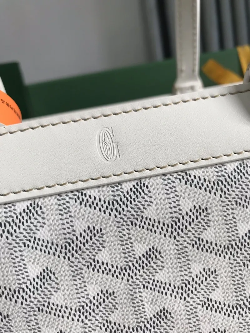 Goyard White Tote Bag 279 - Image 6