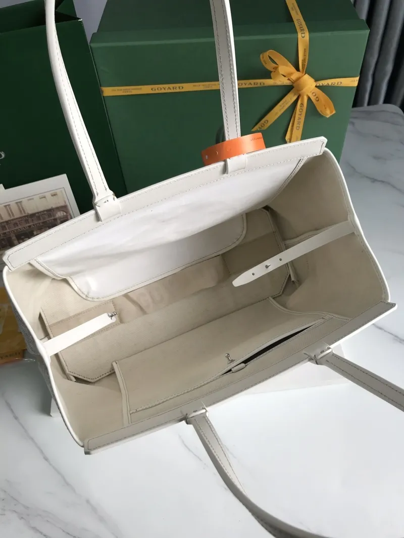 Goyard White Tote Bag 279 - Image 8
