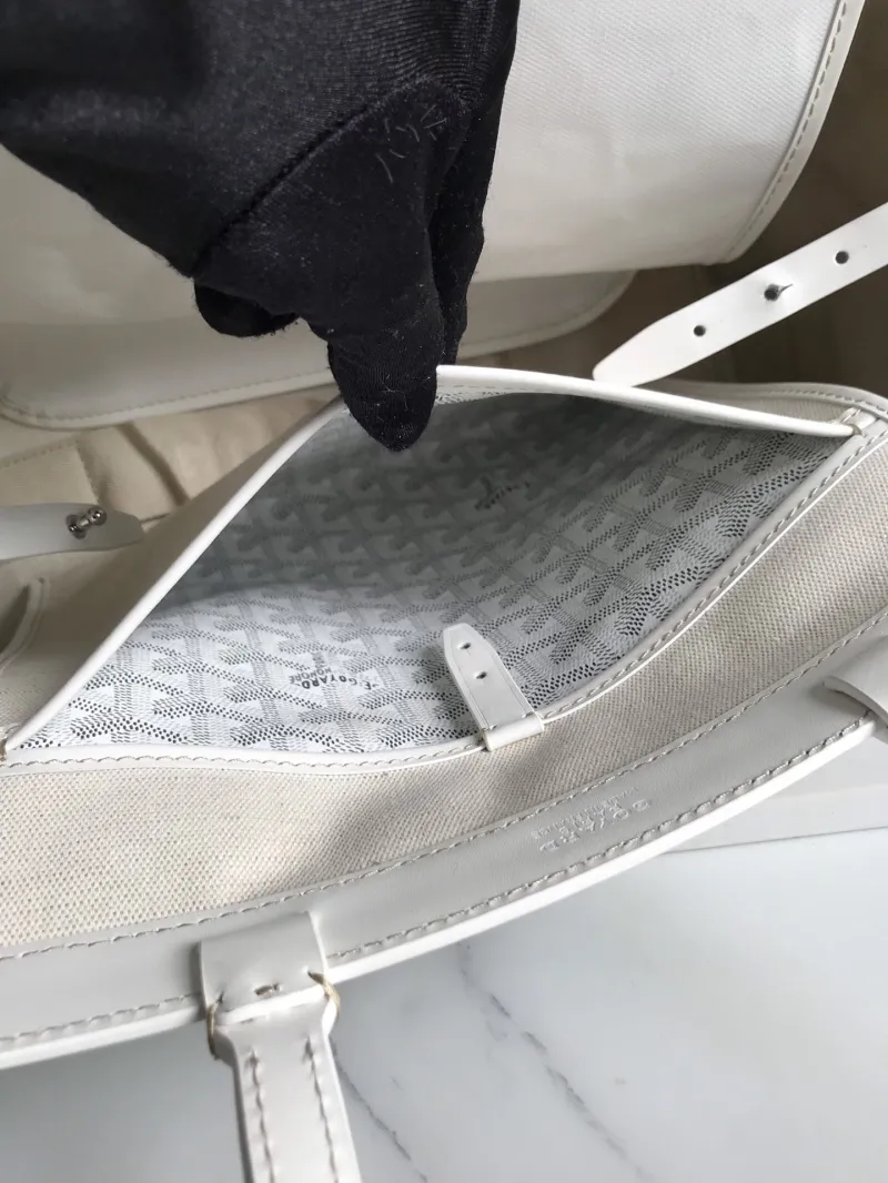 Goyard White Tote Bag 279 - Image 9