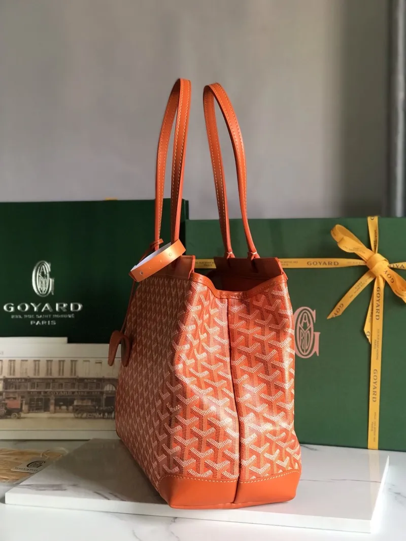 Alternative view of Goyard Orange Tote Shopping Bag