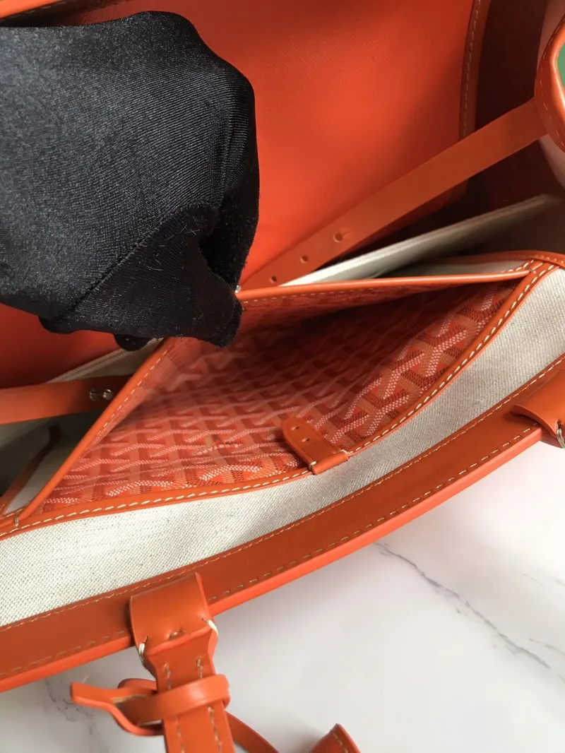 Goyard Orange Tote Shopping Bag - Image 8