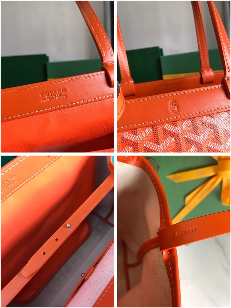 Goyard Orange Tote Shopping Bag - Image 9