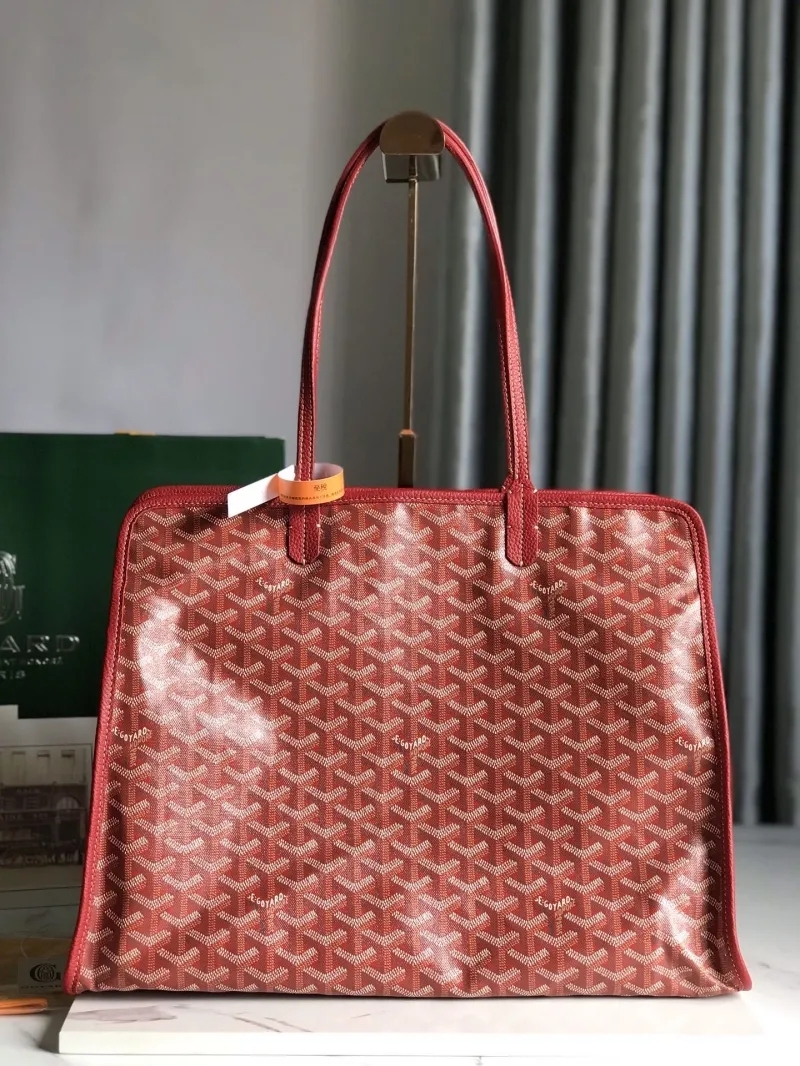 Goyard Red Shopping Tote Bag 282