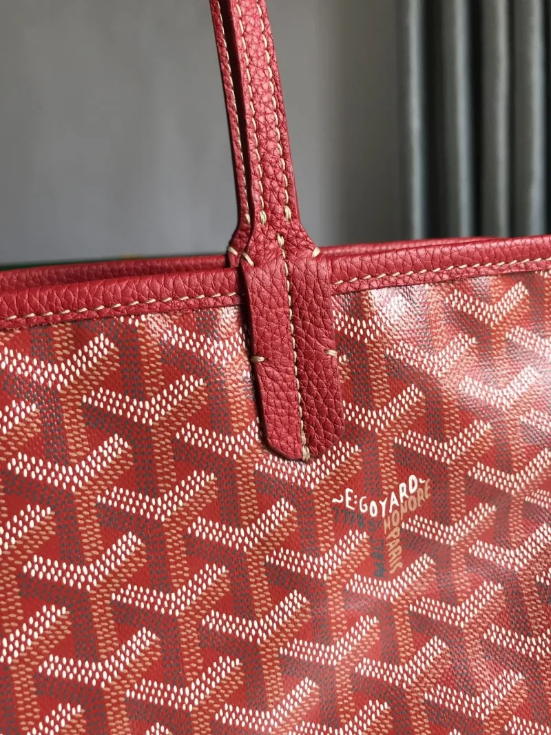Goyard Red Shopping Tote Bag 282 - Image 6