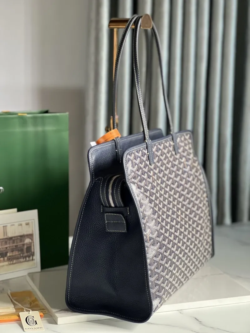 Alternative view of Goyard Navy Shopping Tote Bag 287