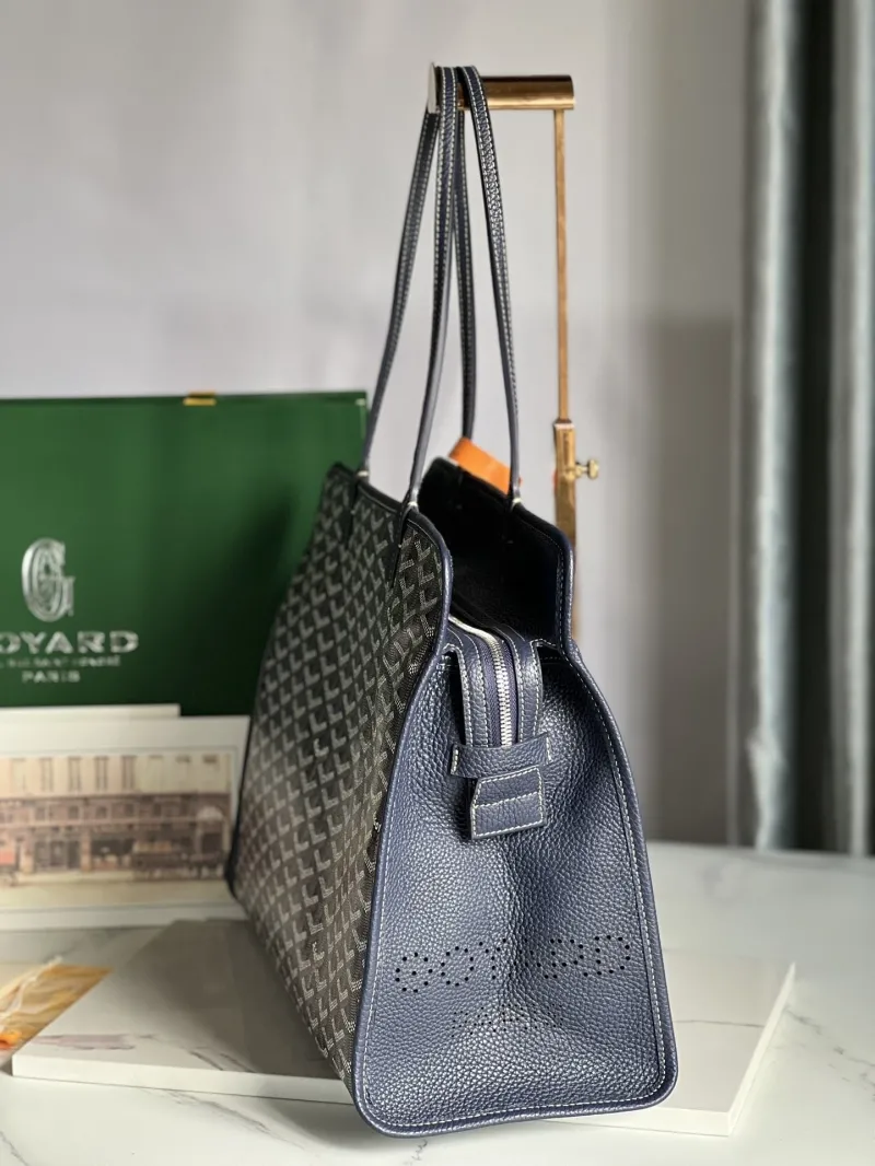 Goyard Navy Shopping Tote Bag 287 - Image 3