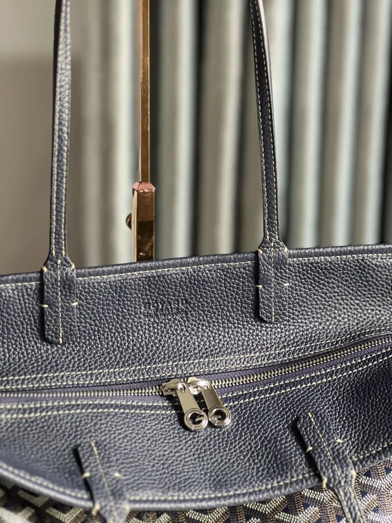 Goyard Navy Shopping Tote Bag 287 - Image 5