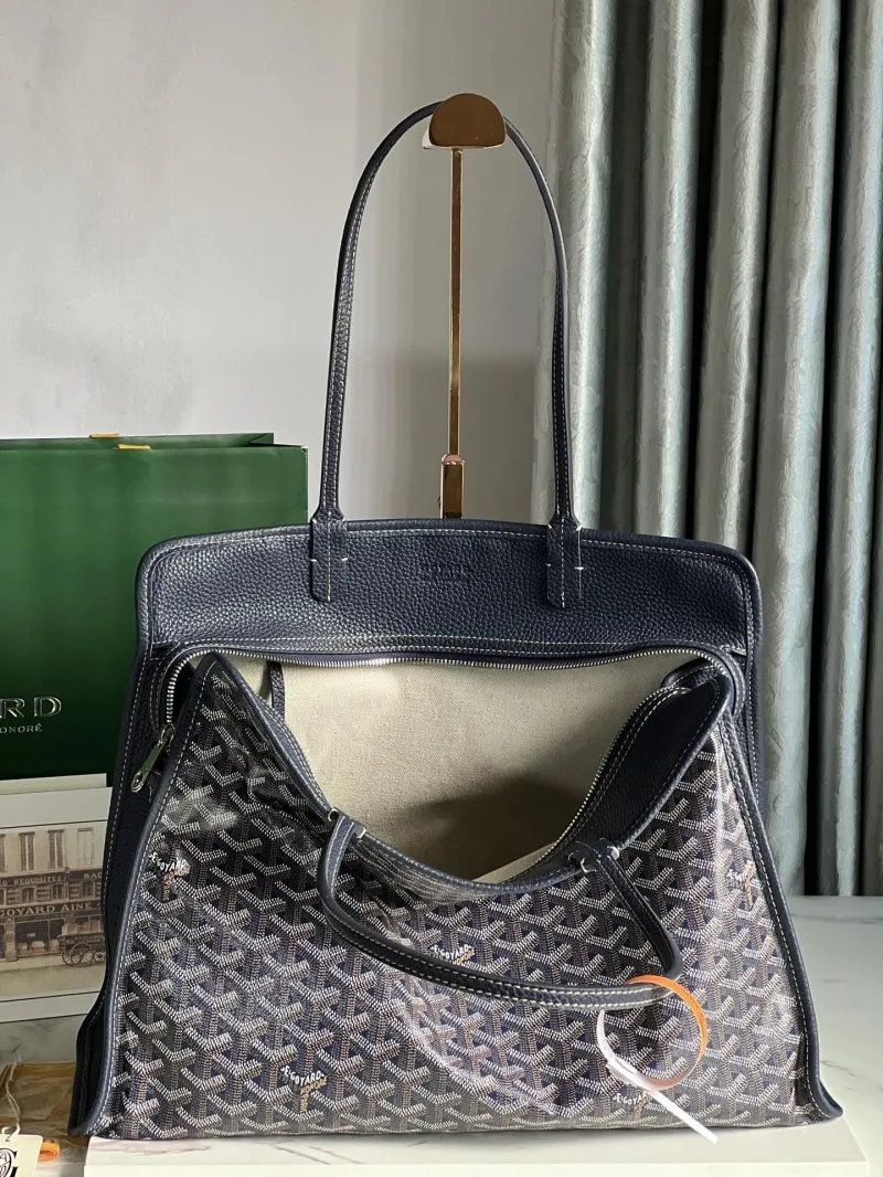 Goyard Navy Shopping Tote Bag 287 - Image 7
