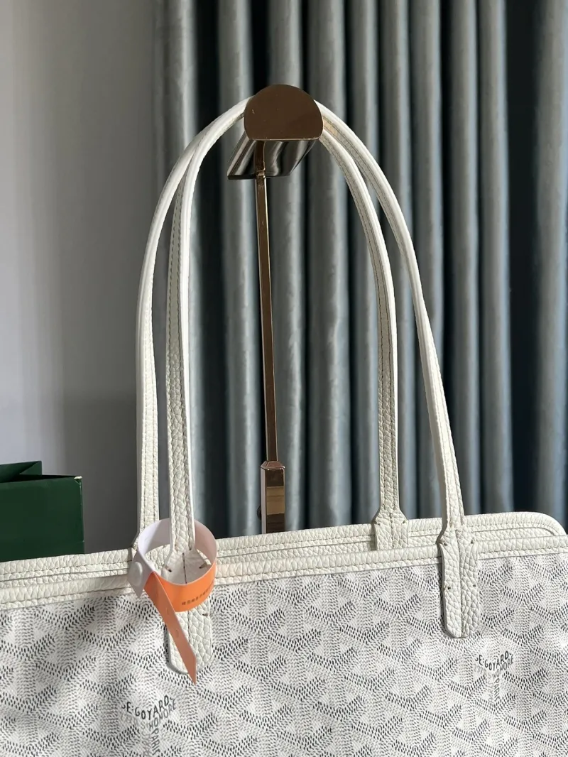 Goyard White Tote Bag 288 - Image 3