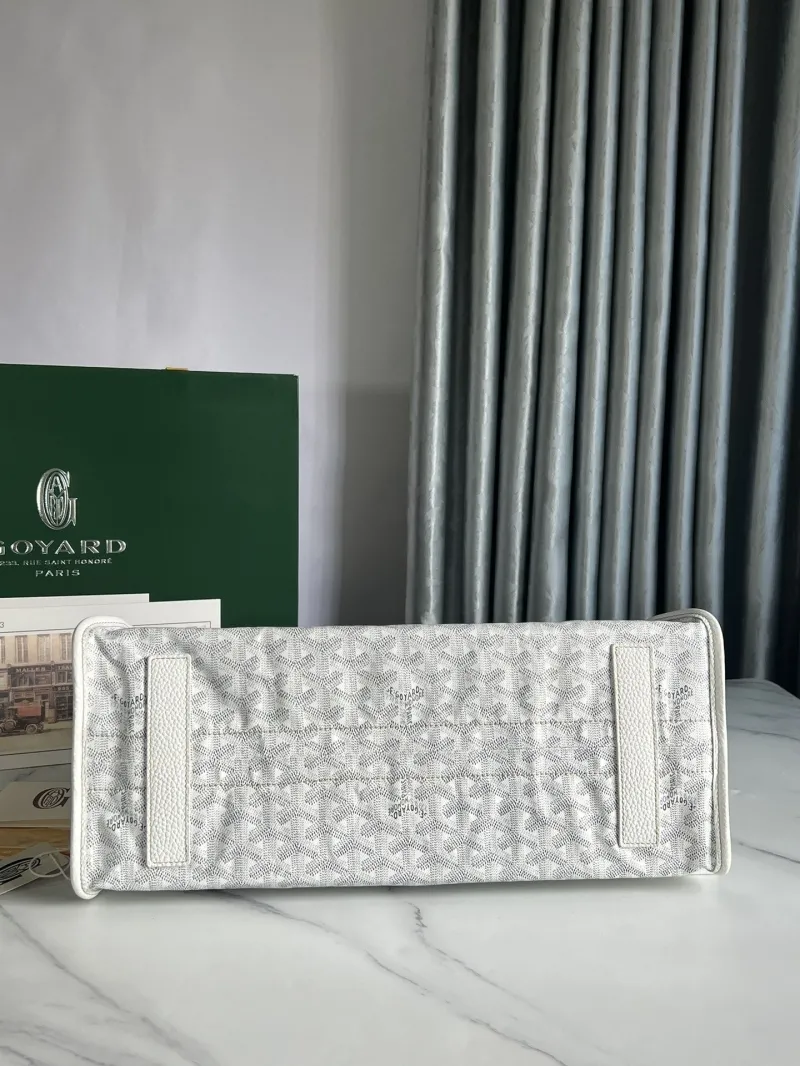 Goyard White Tote Bag 288 - Image 6