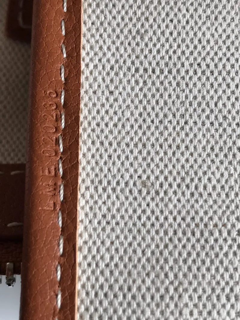 Goyard Black Tan Leather Tote Handbag 292 - Image 7