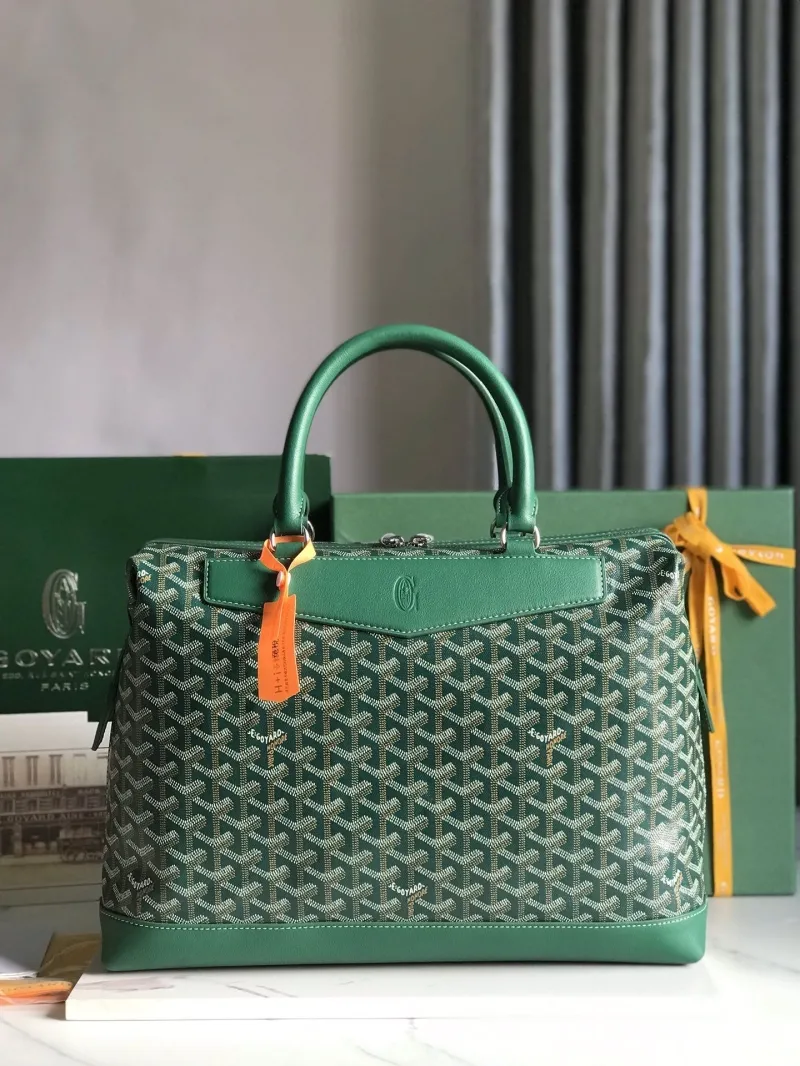 Goyard Green Top Handle Shopping Bag