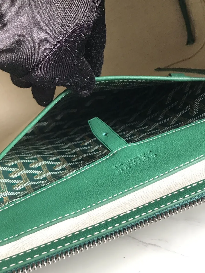 Goyard Green Top Handle Shopping Bag - Image 9