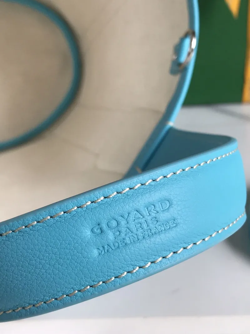 Goyard Light Blue Small Bucket Tote Bag With Shoulder Strap - Image 6
