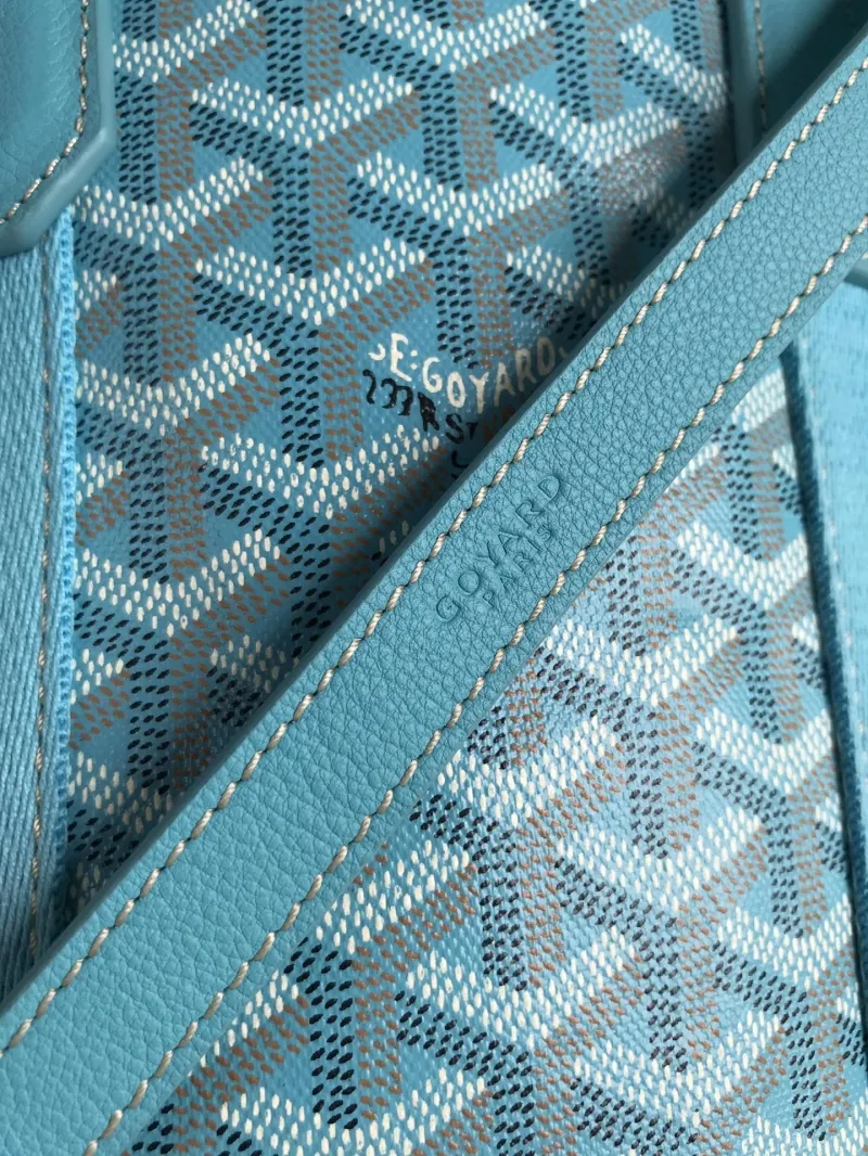 Goyard Light Blue Small Bucket Tote Bag With Shoulder Strap - Image 9
