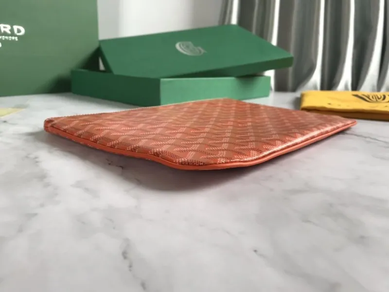 Alternative view of Goyard Orange Zip Clutch Bag
