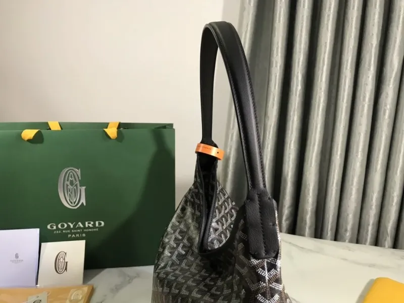 Goyard Black Hobo Shoulder Bag 301 - Image 3