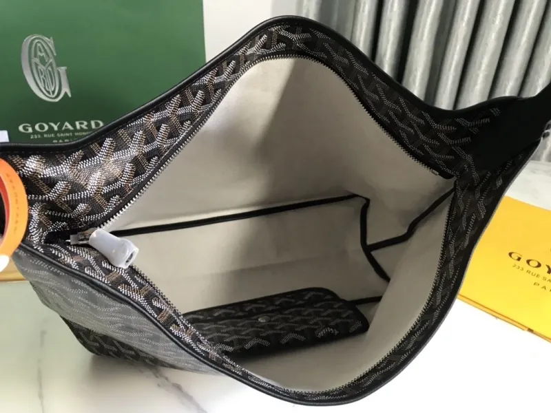 Goyard Black Hobo Shoulder Bag 301 - Image 6