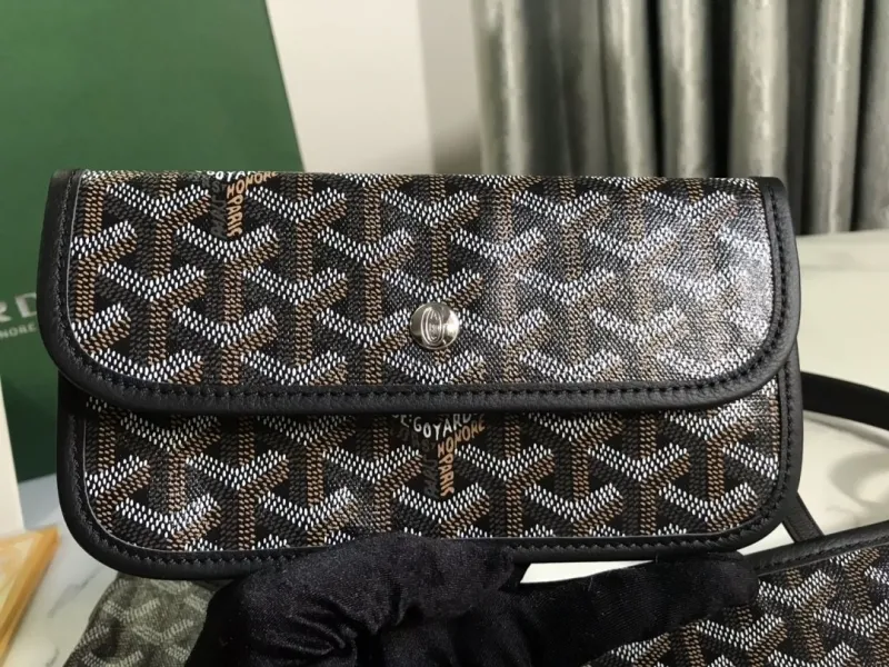 Goyard Black Hobo Shoulder Bag 301 - Image 7