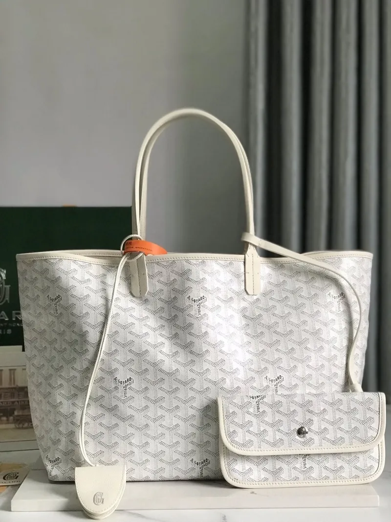 Goyard White Tote Bag 312