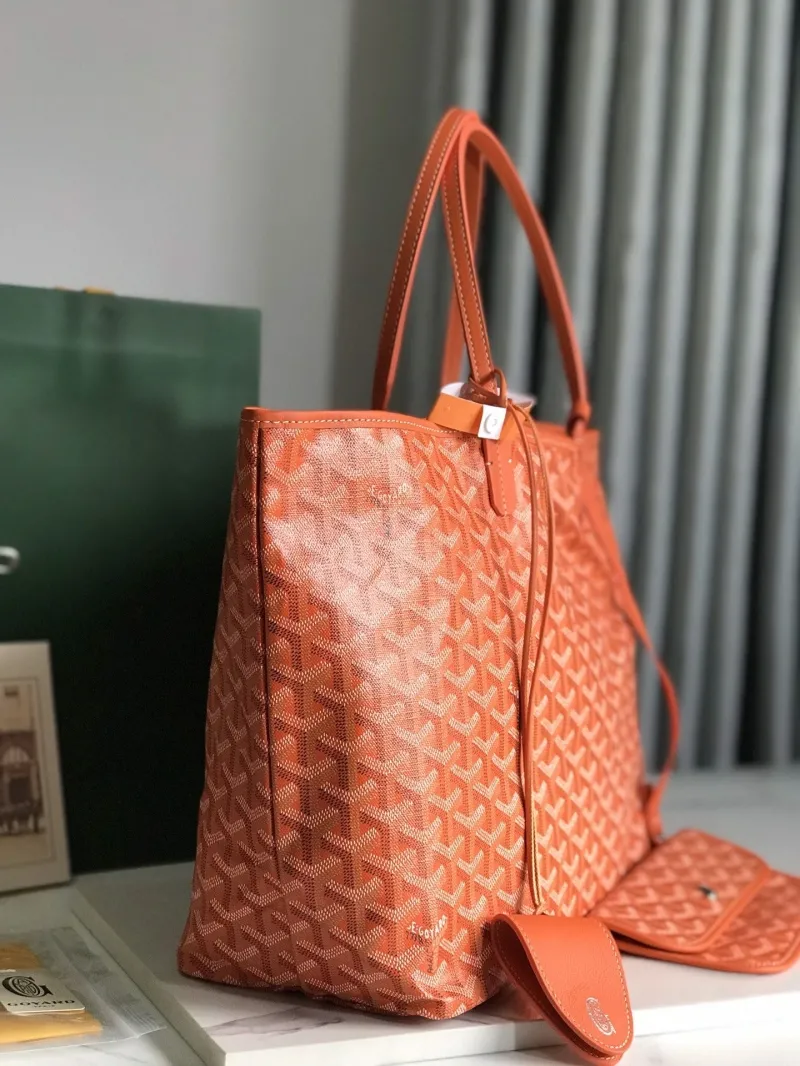 Alternative view of Goyard Orange Shopping Tote Bag 314