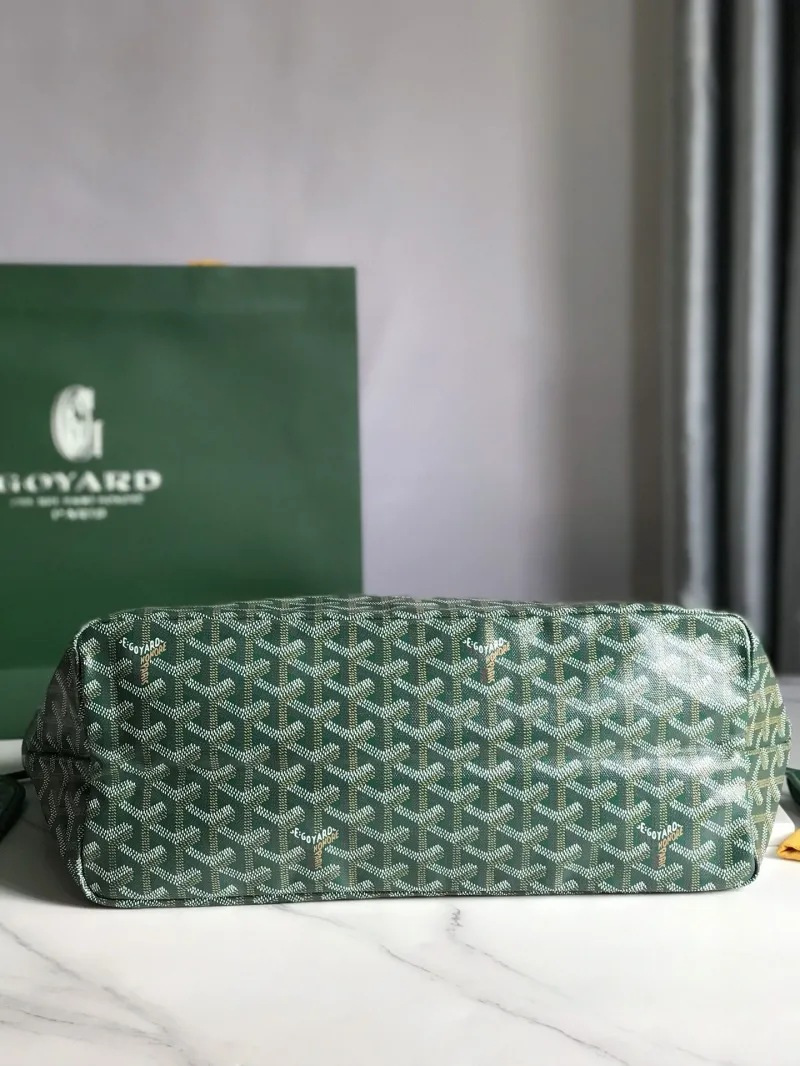 Goyard Green Shopping Tote Bag 318 - Image 3