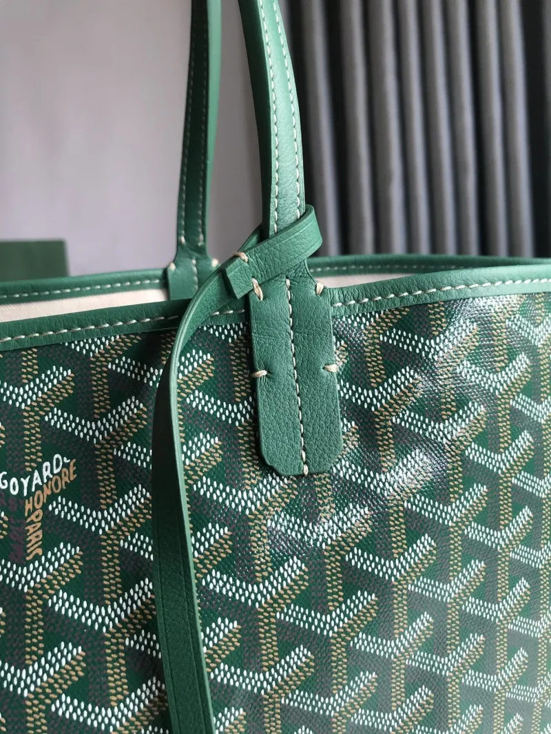 Goyard Green Shopping Tote Bag 318 - Image 4