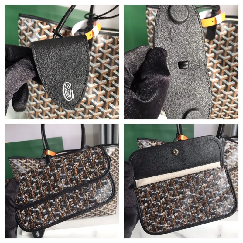 Goyard Black Tote Bag 319 - Image 9