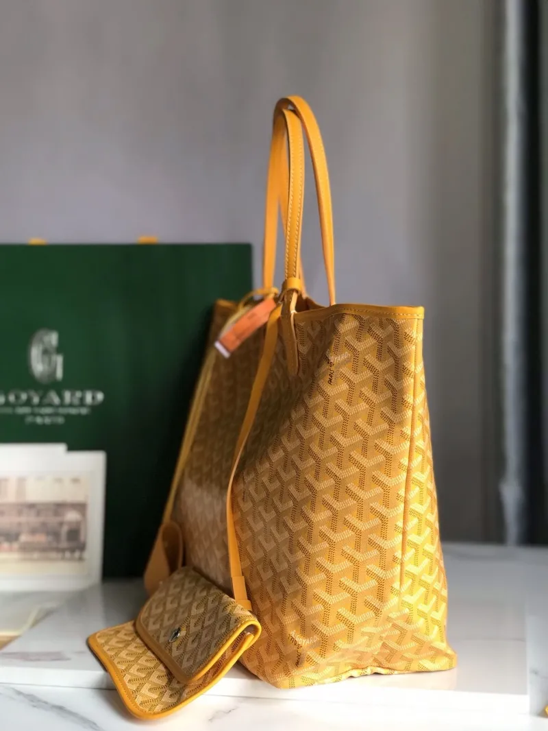 Alternative view of Goyard Yellow Tote Bag with Pouch