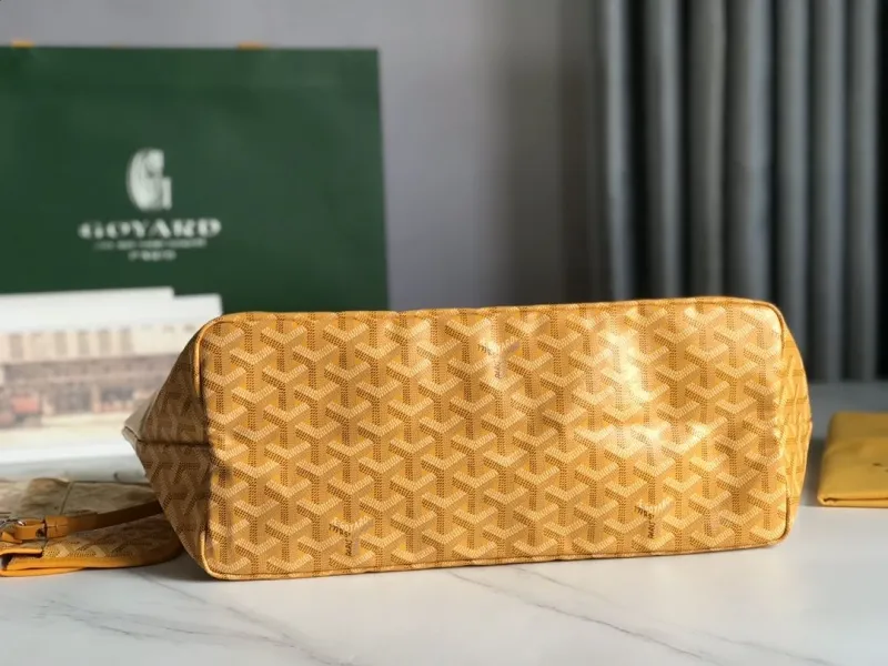 Goyard Yellow Tote Bag with Pouch - Image 3