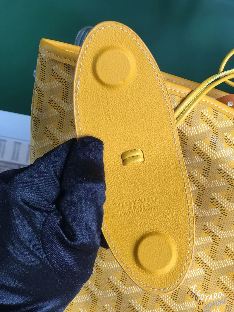 Goyard Yellow Tote Bag with Pouch - Image 5