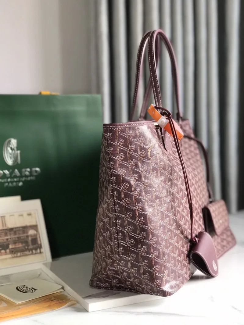 Alternative view of Goyard Burgundy Tote Bag 322