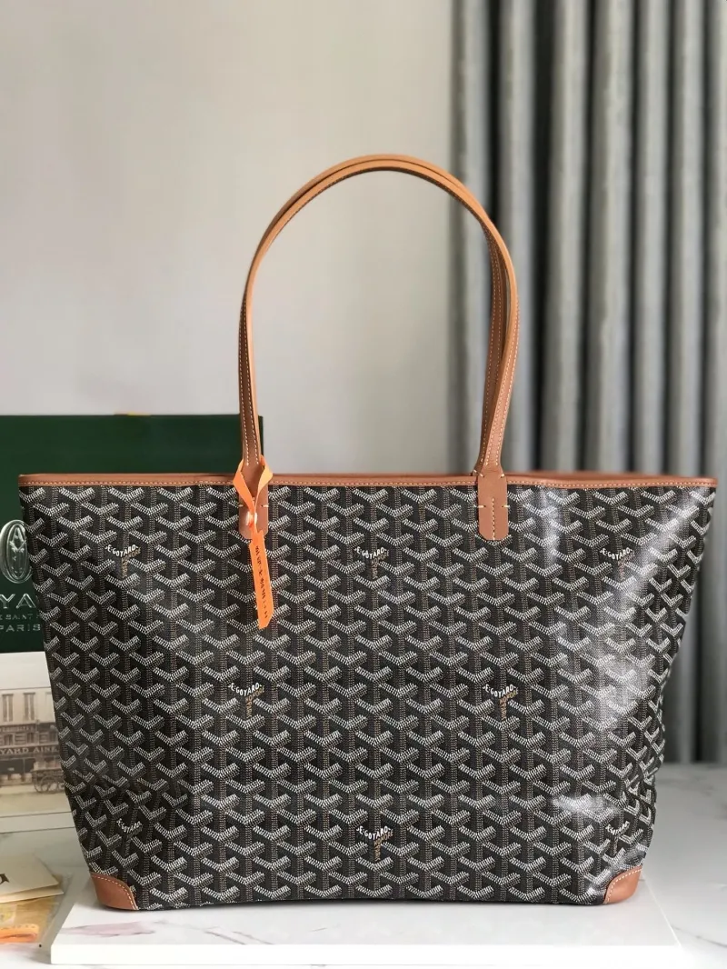 Goyard 326 Black Canvas Tote Bag