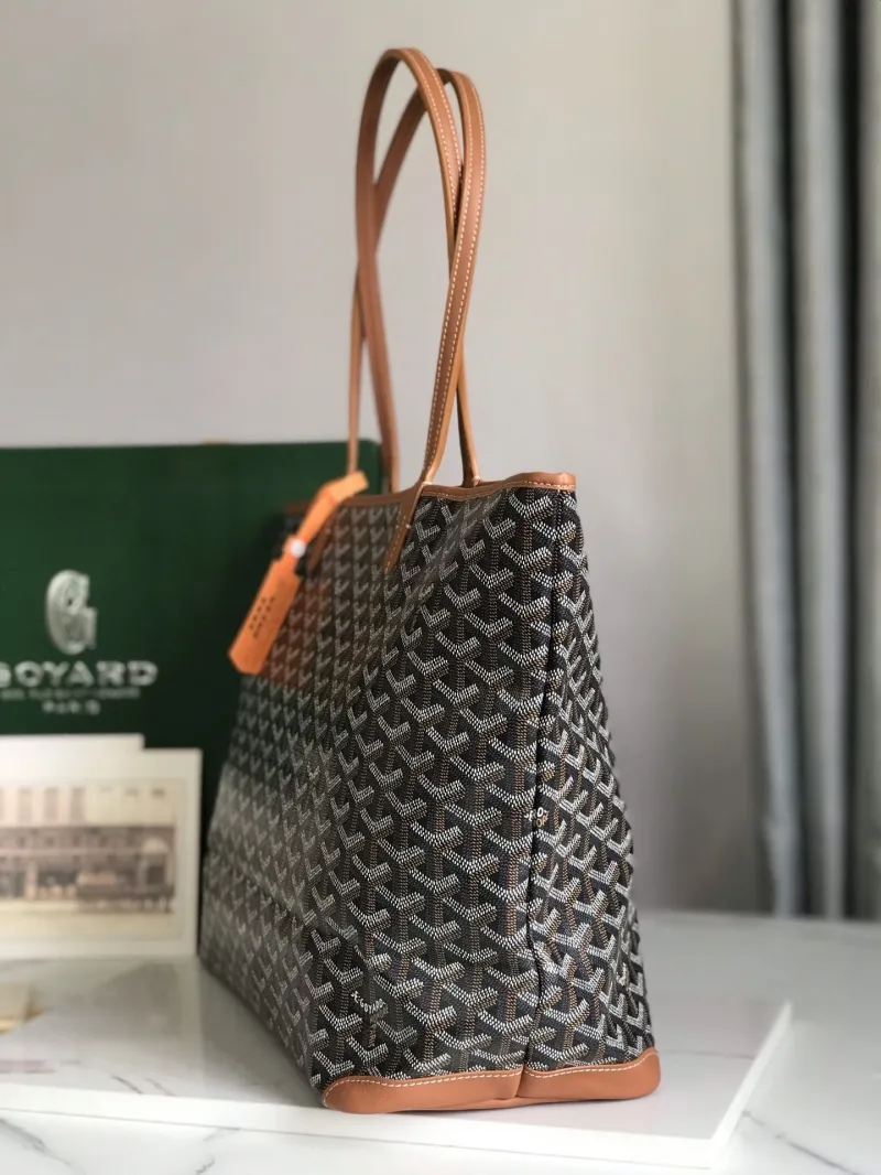 Alternative view of Goyard 326 Black Canvas Tote Bag
