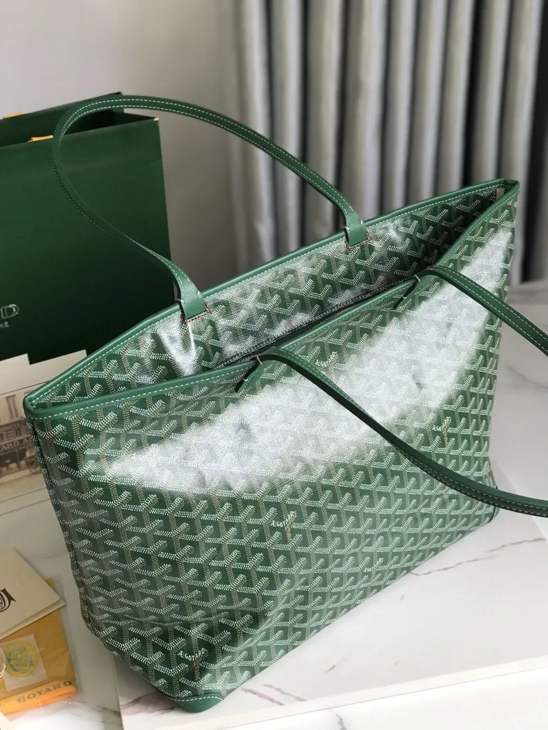 Goyard Green Shopping Tote Bag 331 - Image 5