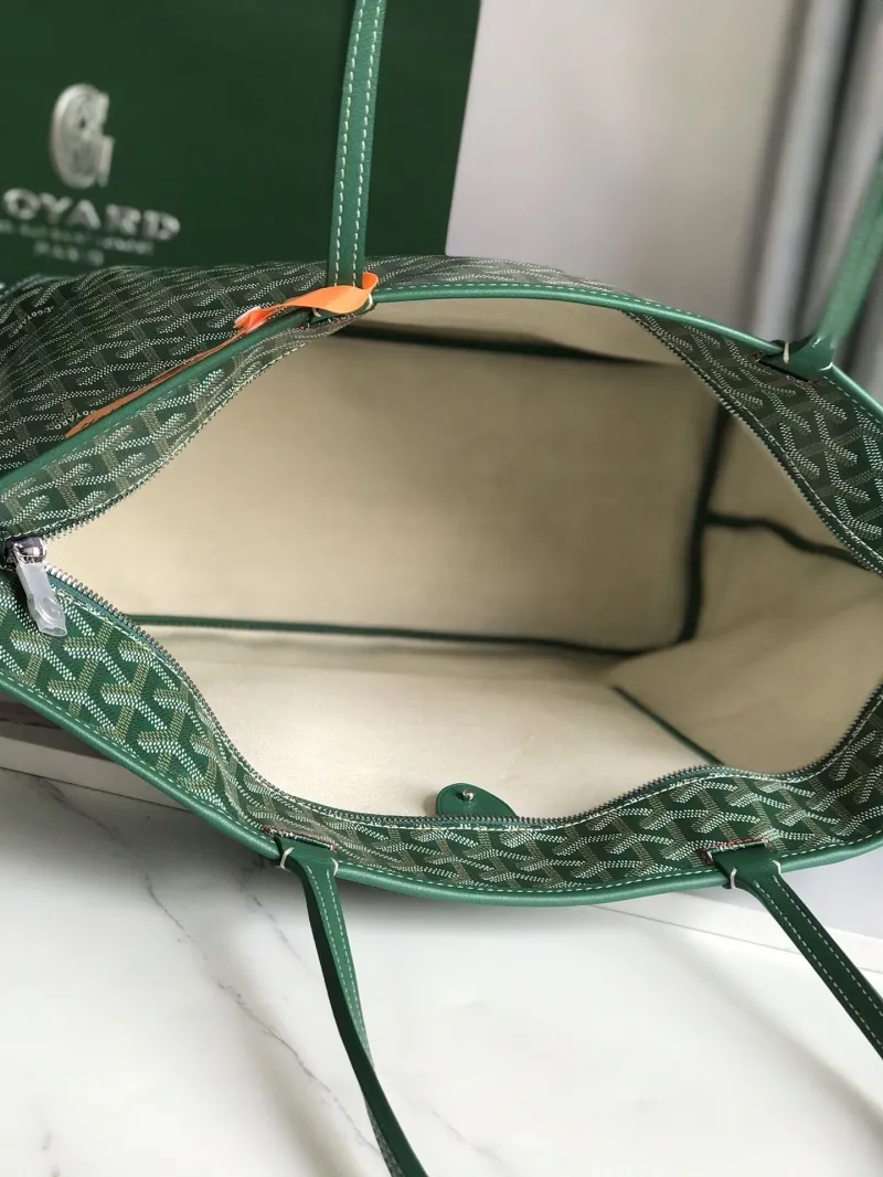 Goyard Green Shopping Tote Bag 331 - Image 6