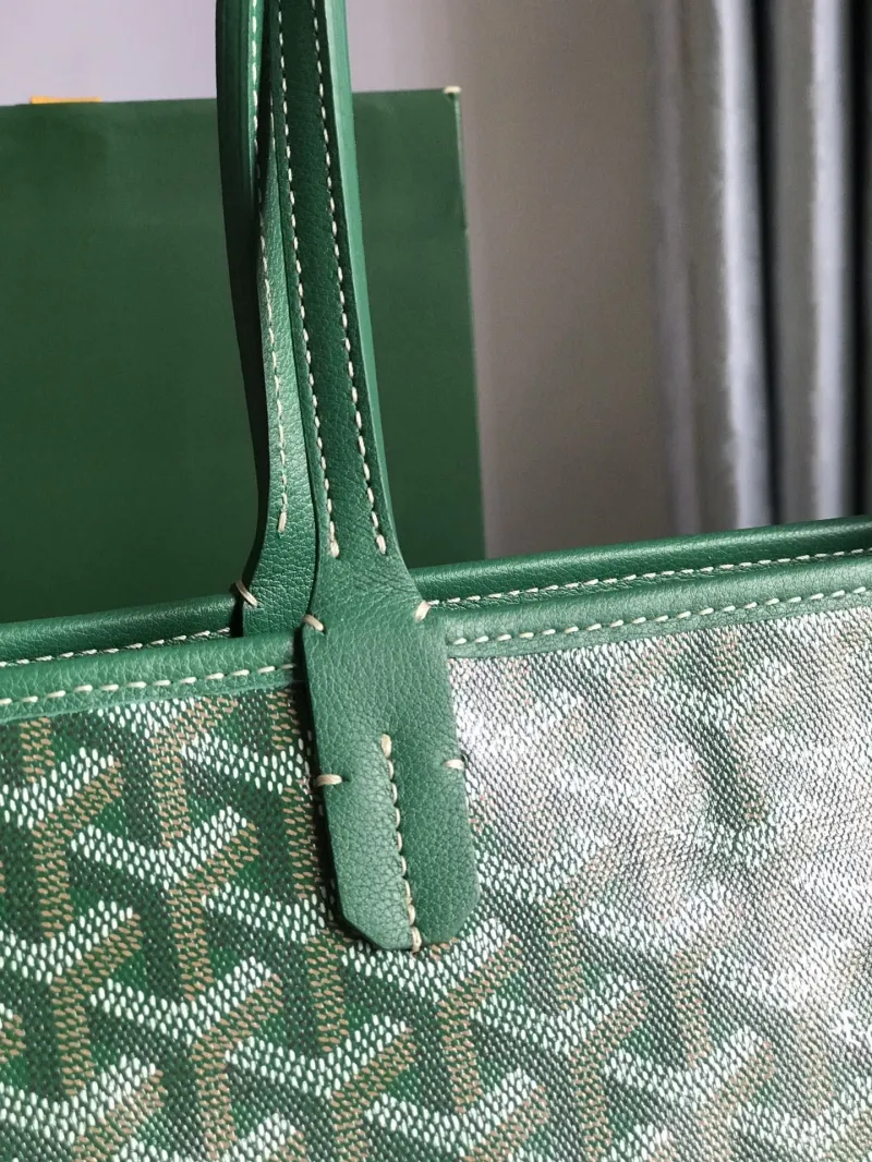 Goyard Green Tote Shopping Bag - Image 5