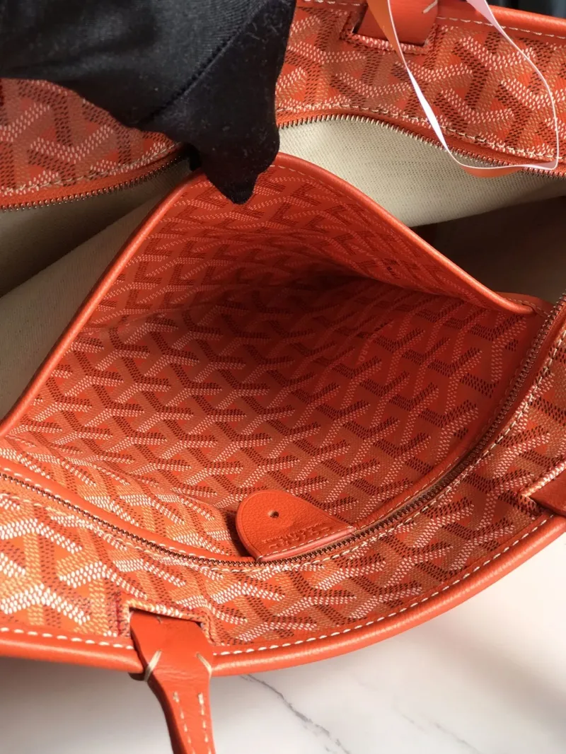Goyard Orange Shopping Tote Bag 334 - Image 9