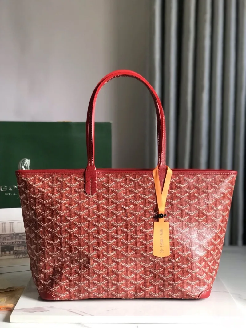 Red Goyard Shopping Tote Bag 335