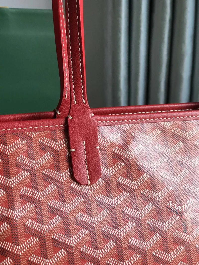 Red Goyard Shopping Tote Bag 335 - Image 4