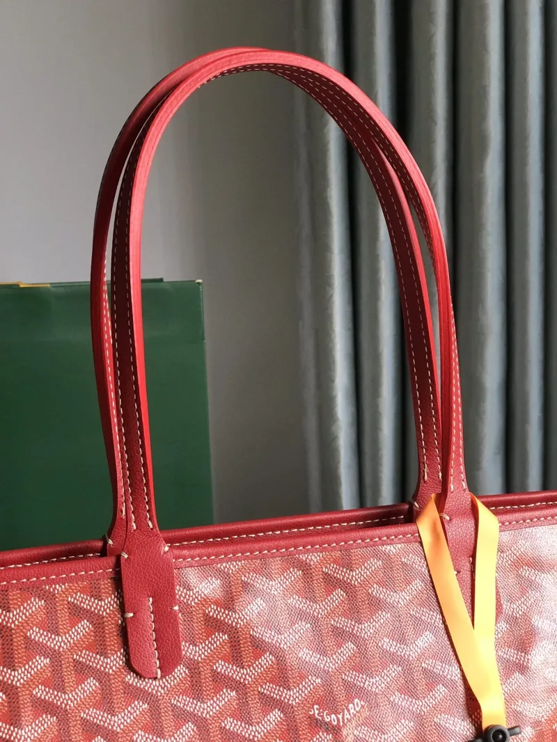 Red Goyard Shopping Tote Bag 335 - Image 5